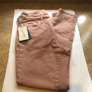 Girls Vintage Rose Color Denim Jeans! New!